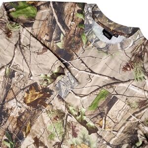 RedHead Camo Long Sleeve Shirt Mens XL Brown Realtree APG Mesh Pocket Tee